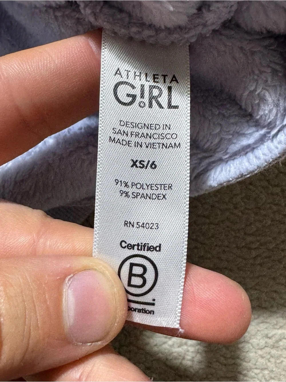 Athleta Girl Hoodie Girls XS (6) Light Blue Soft Fleece Front Pocket Sweater Top
